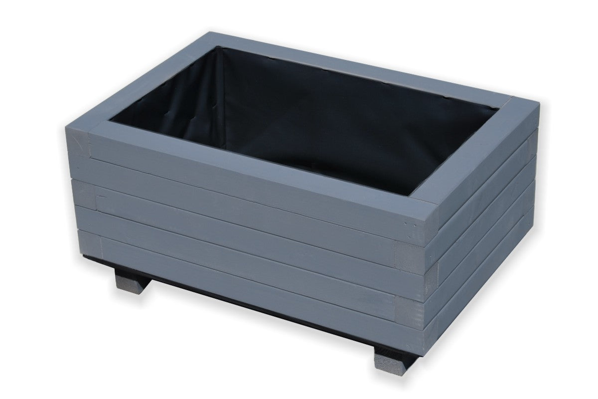 Houten tuin plantenbak 60 cm in antraciet