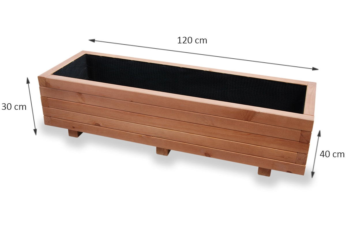 Plantenbak 120x40x30 cm – tuin & terras