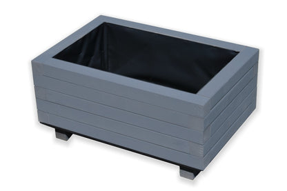 Houten tuin plantenbak 60 cm in antraciet