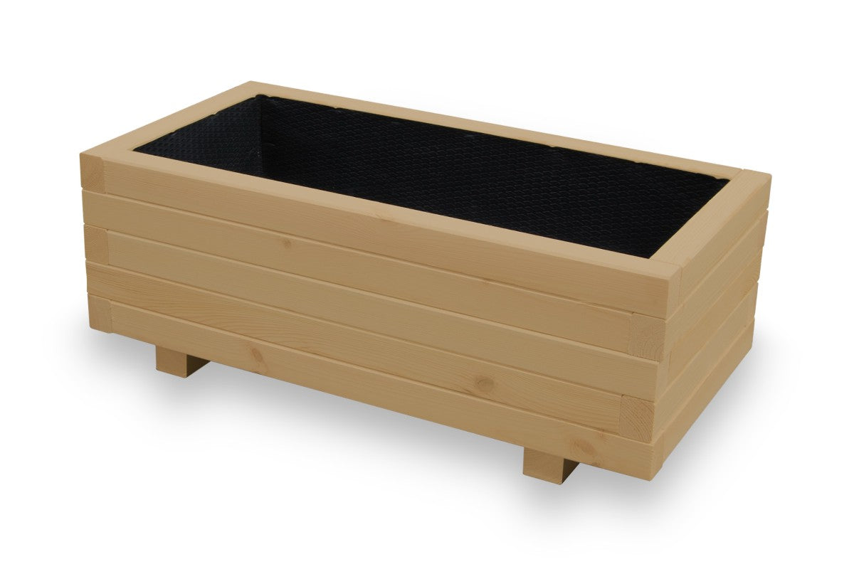 Houten tuin plantenbak 80 cm in light oak
