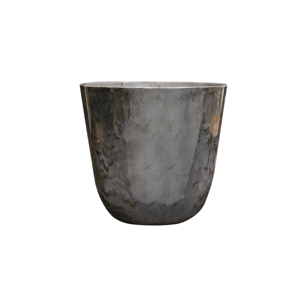 Sierpot Palermo marble grijs - Ø35 x 32 cm van Plant&bak