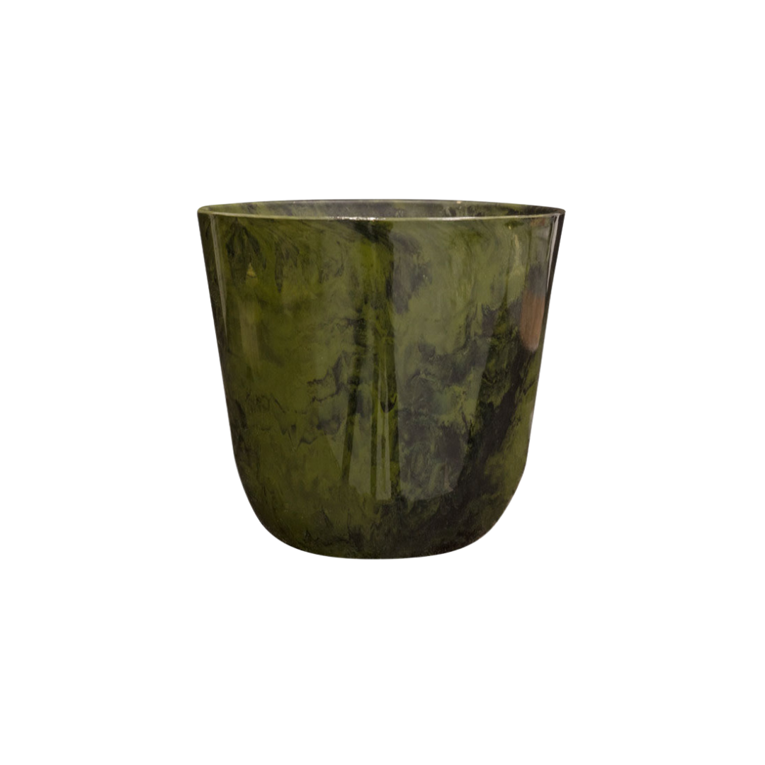 Sierpot Palermo marble groen - Ø40 x 36 cm van Plant&bak