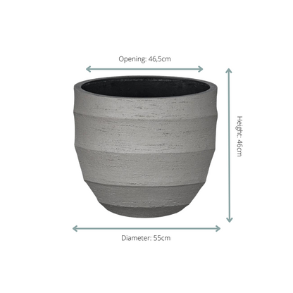 Sierpot Bordo New Egg Grey – Ø55 x 46 cm