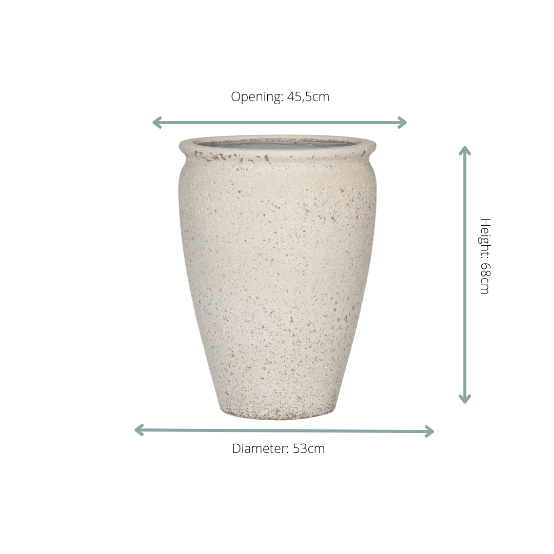 Sierpot Artemis Chalk White L – Ø53 x 68 cm