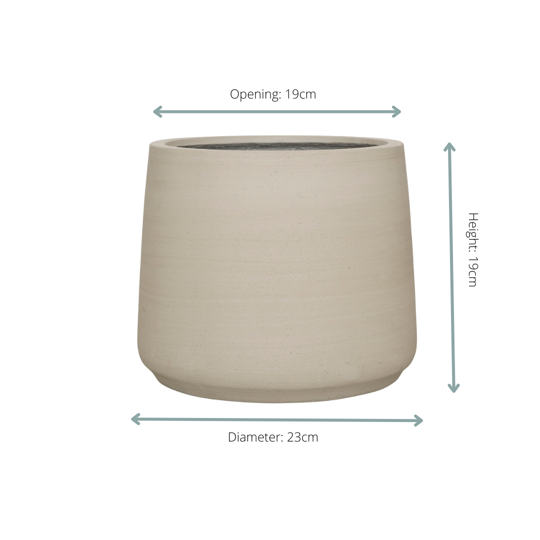 Sierpot Jumbo Patt Beige Washed – Ø23 x 19 cm