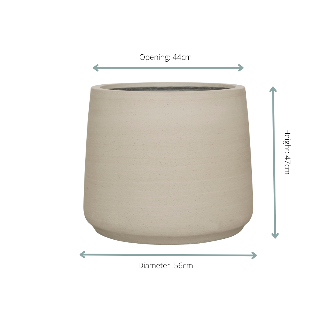 Sierpot Jumbo Patt Beige Washed – Ø56 x 47 cm