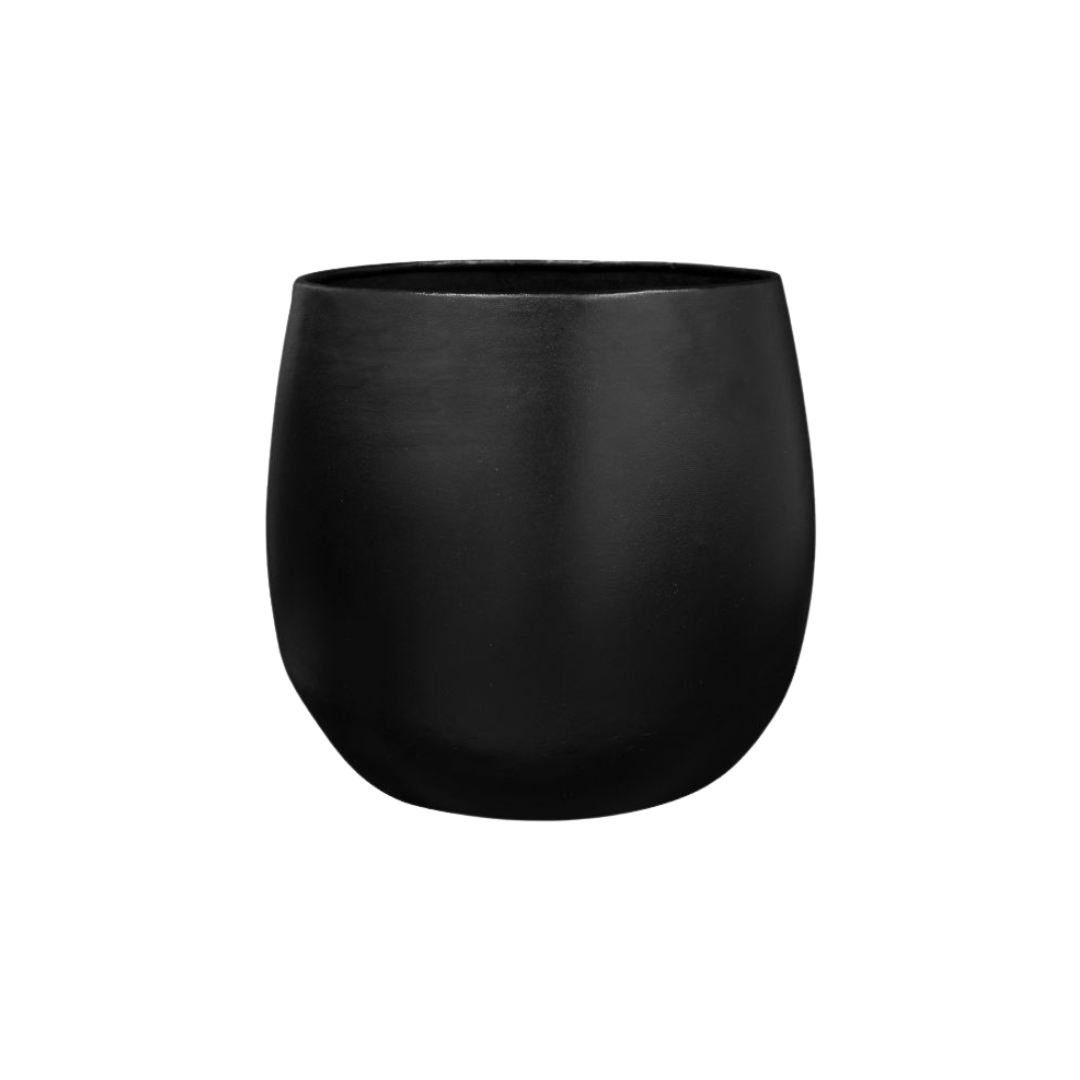 Sierpot Stijn zwart - Ø34 x 35 cm van Plant&bak