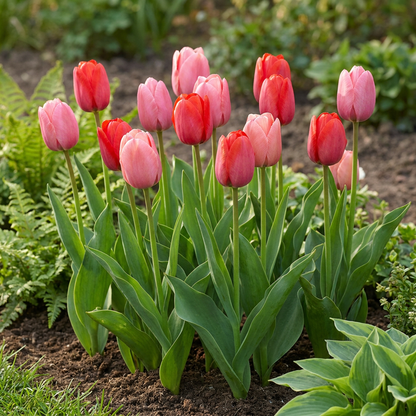 Tulp roze en rood - 320 bloembollen